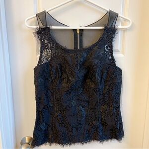Beautiful Leifsdottir black lace bustier top size S